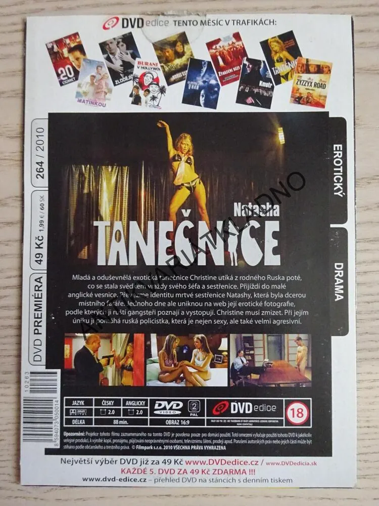 TANEČNICE, DVD FILM