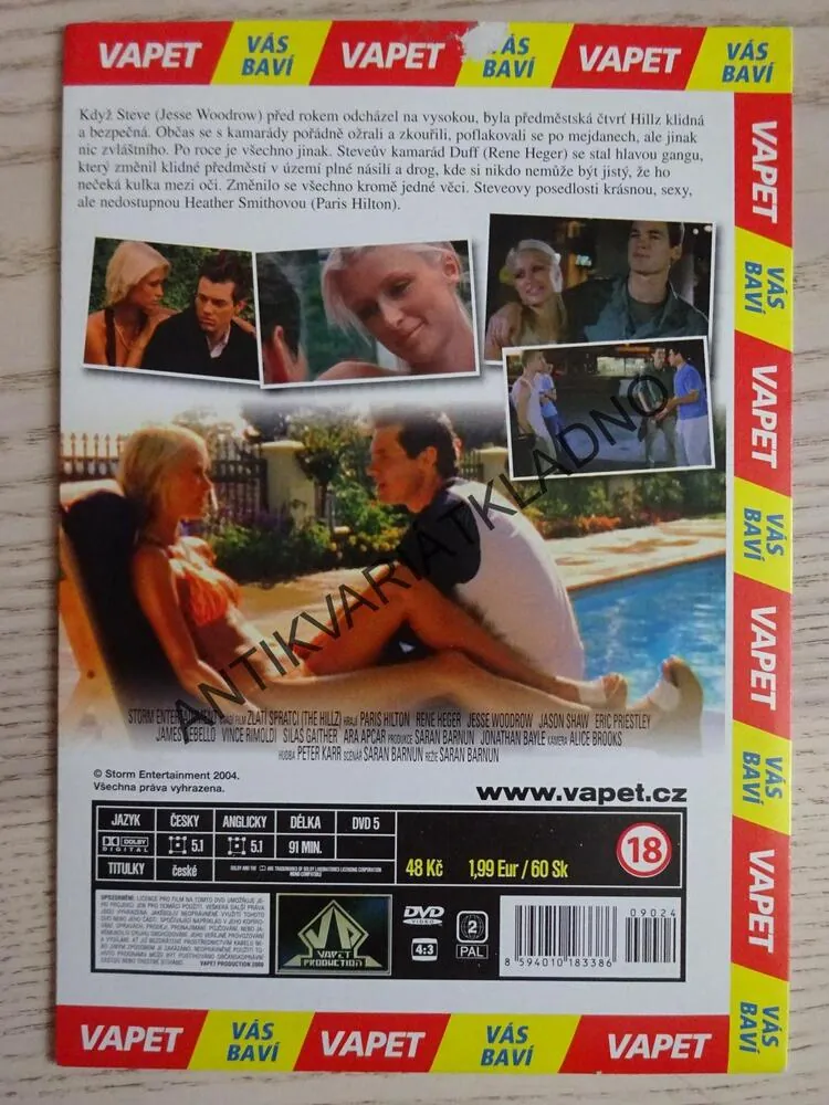 ZLATÍ SPRATCI, PARIS HILTON, DVD FILM