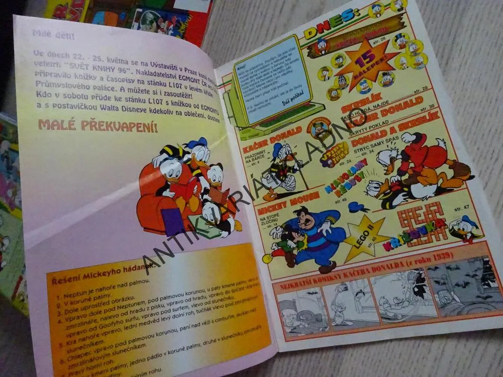KAČER DONALD, 9/96, komiks DISNEY