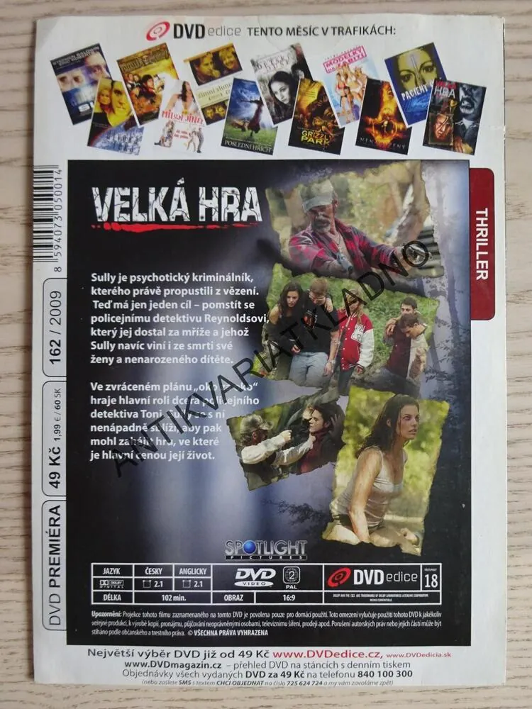 VELKÁ HRA, DVD FILM