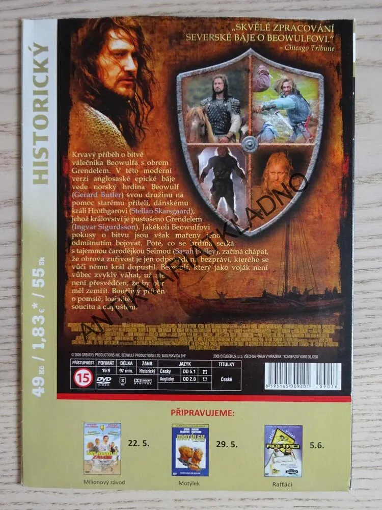 BEOWULF KRÁL BARBARŮ, DVD FILM