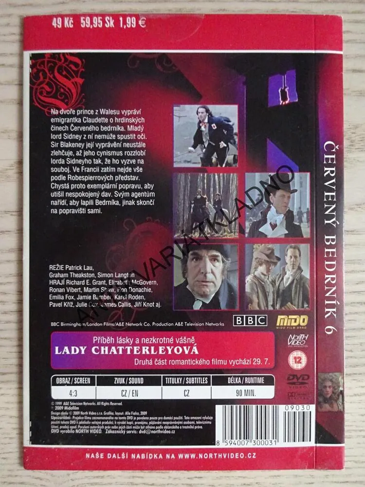ČERVENÝ BEDRNÍK, DVD FILM