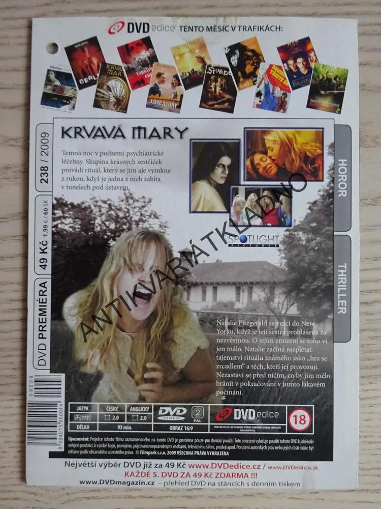 KRVAVÁ MARY, DVD FILM