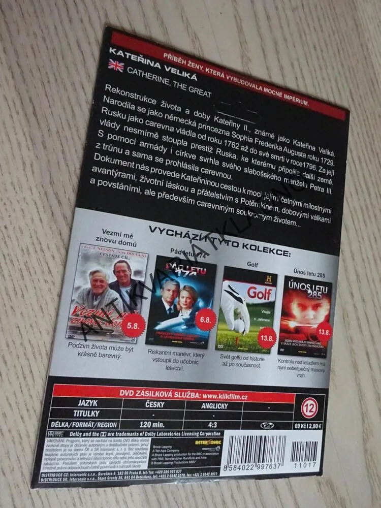 KATEŘINA VELIKÁ, DVD FILM