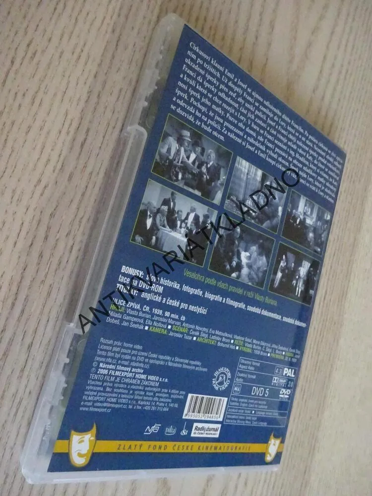 ULICE ZPÍVÁ, DVD FILM ČR