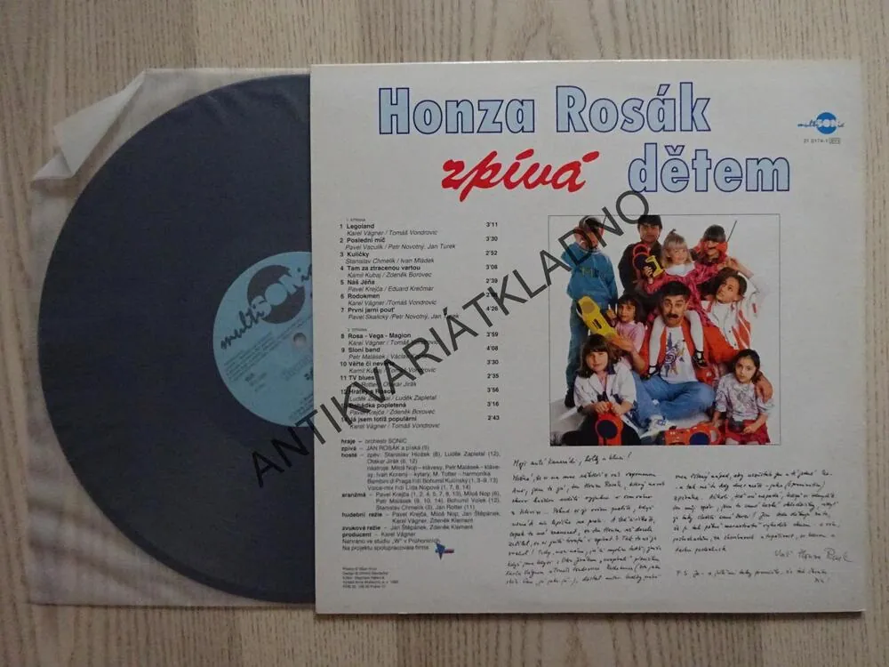 HONZA ROSÁK ZPÍVÁ DĚTEM,  LP