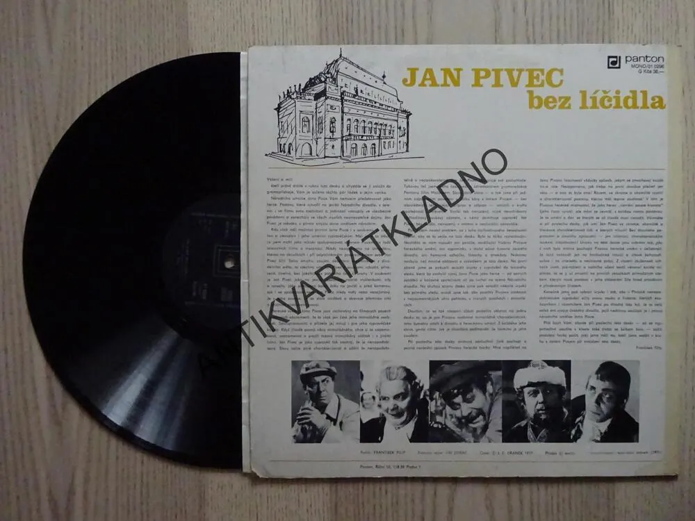 JAN PIVEC BEZ LÍČIDLA, LP