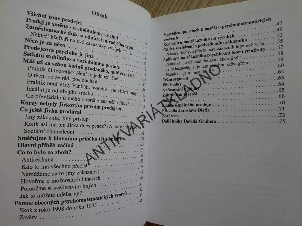 PSYCHOLOGIE ÚSPĚŠNÉHO PRODEJE ANEB JAK JSEM ZDVOJNÁSOBIL SVŮJ OBRAT, DAVID GRUBER, **an