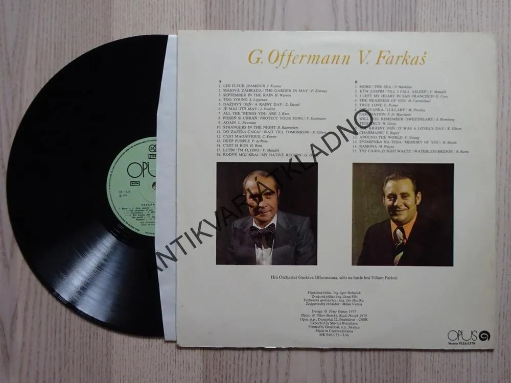 VEČERNÁ NÁLADA, OFFERMANN, FARKAŠ, LP