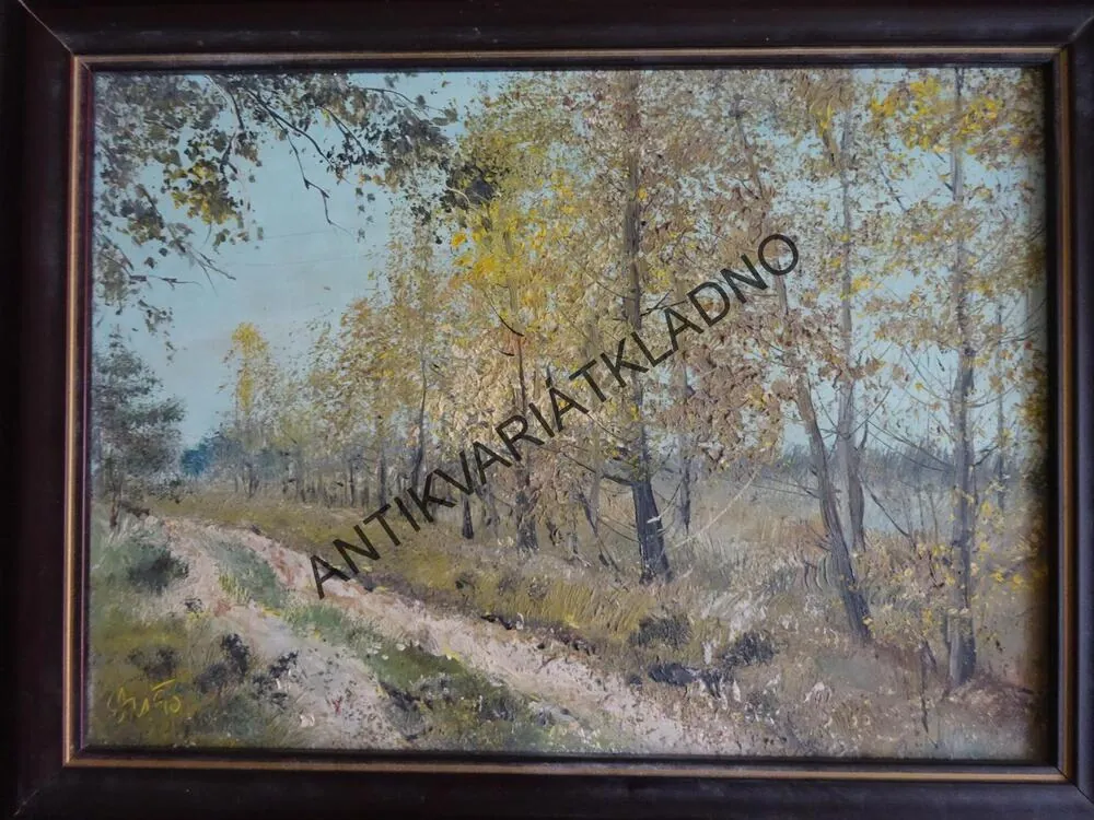 OBRAZ - ORIGINÁL OLEJ X AKRYL-?,-, KRAJINA, LOUKA, STROMY, 1990