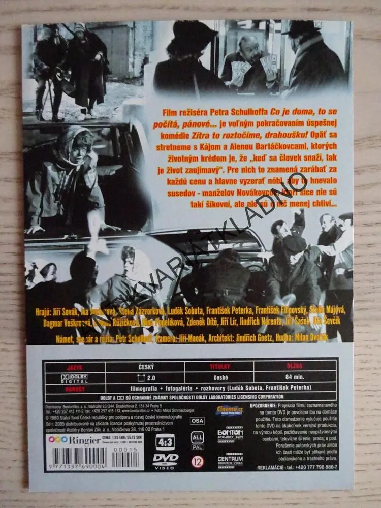 CO JE DOMA, TO SE POČÍTÁ, PÁNOVÉ, DVD FILM