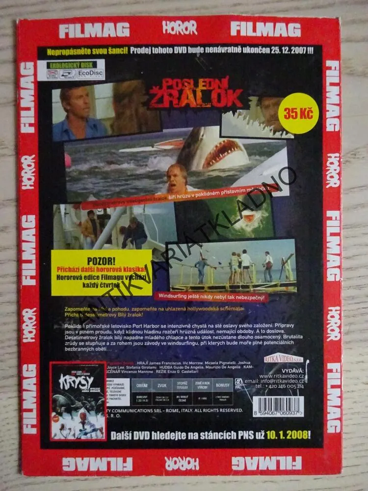 POSLEDNÍ ŽRALOK, DVD FILM 