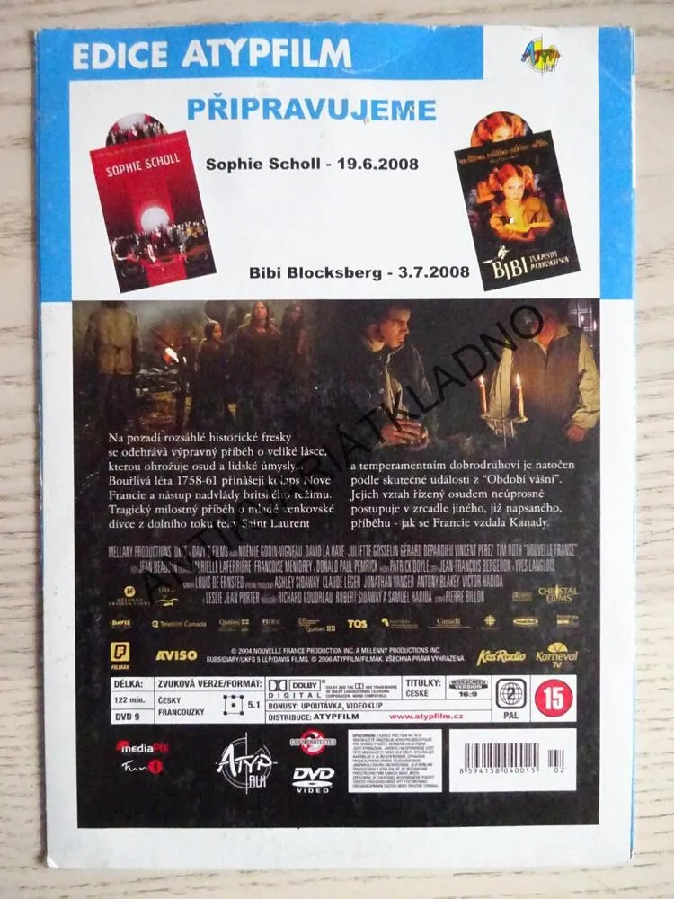 SPALUJÍCÍ ROMANCE, DVD FILM 