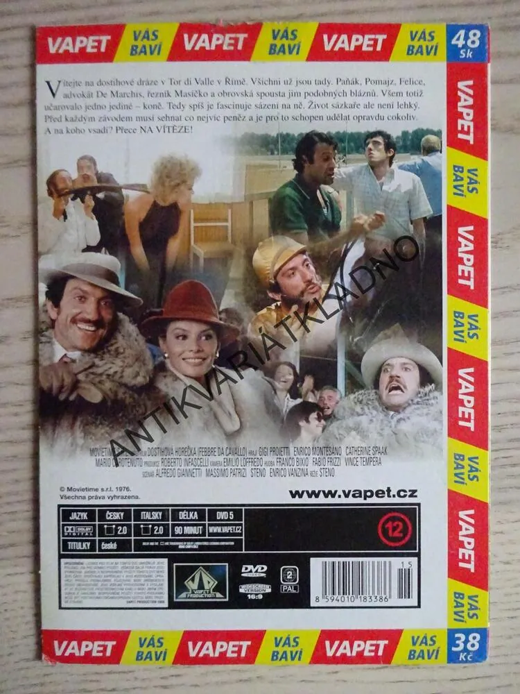 DOSTIHOVÁ HOREČKA, DVD FILM 