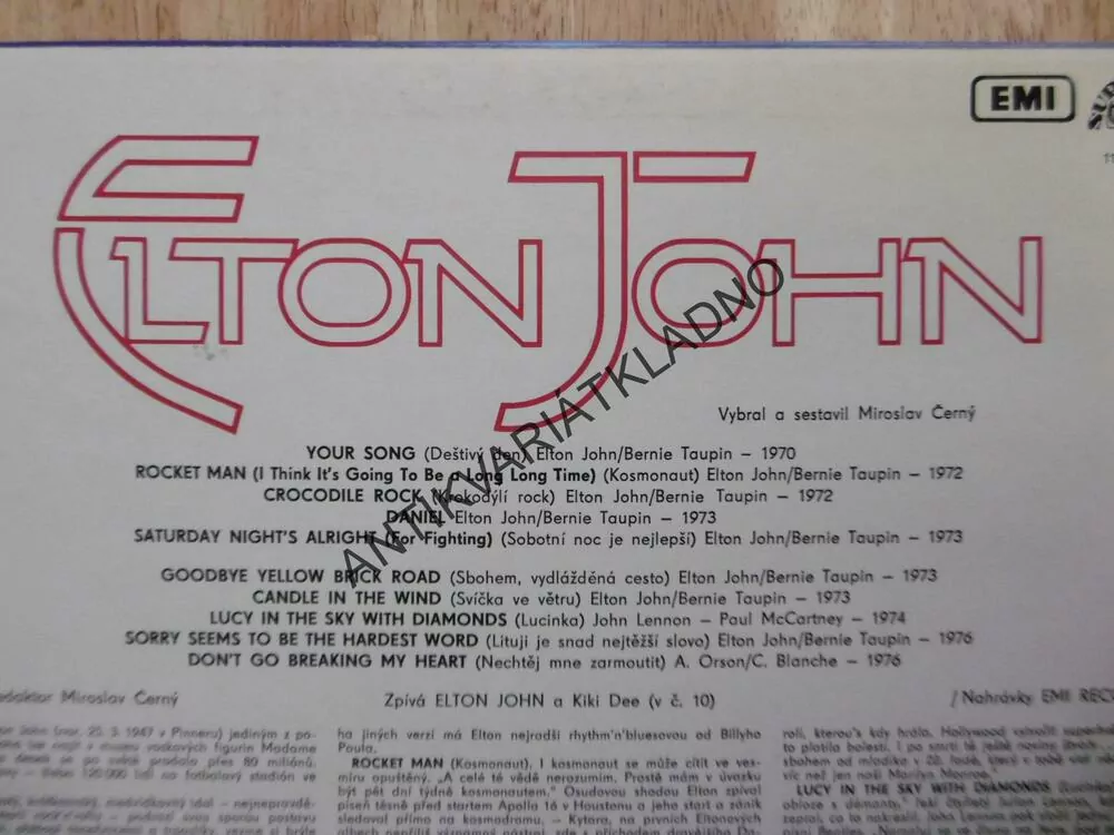 ELTON JOHN, LP