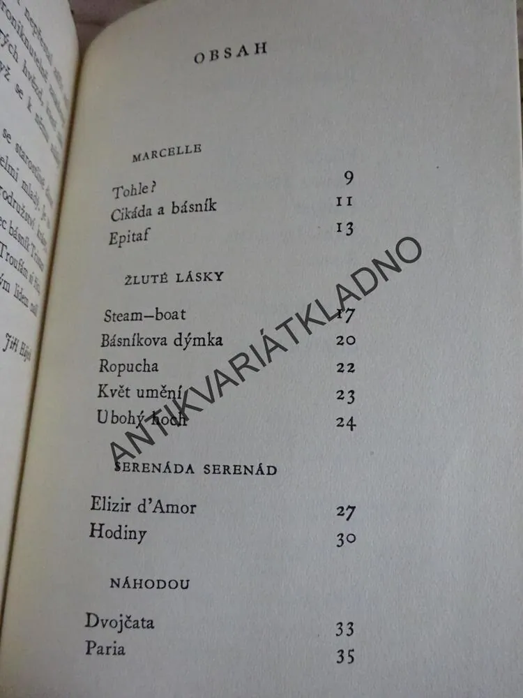 ŽLUTÉ LÁSKY, TRISTAN CORBIERE, **an