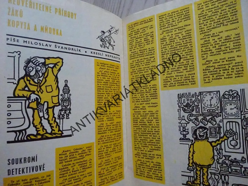 PIONÝR 2/1971, KOMIKS, MOESE, NEPRAKTA, BURIAN