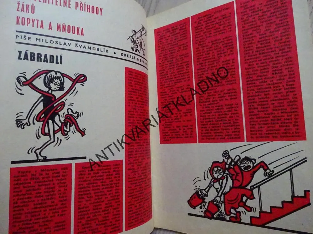 PIONÝR 9/1971, KOMIKS, NEPRAKTA, BURIAN