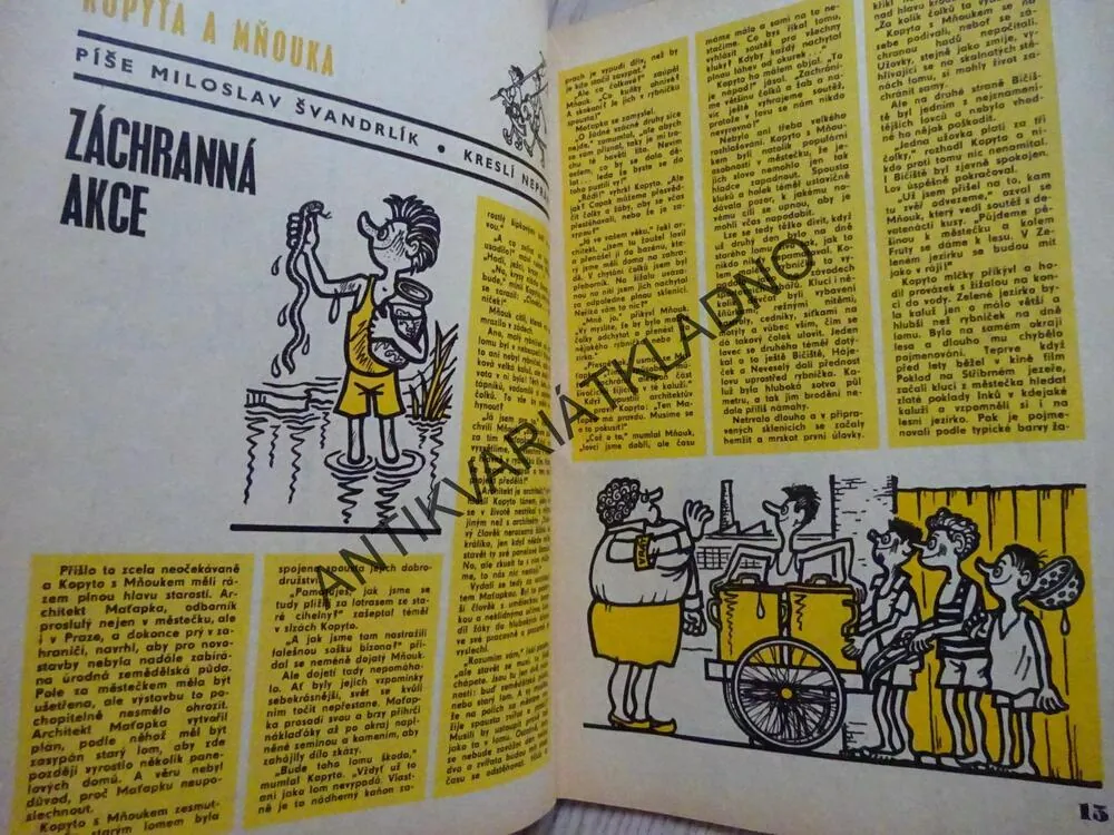 PIONÝR 11/1971, KOMIKS, NEPRAKTA, BURIAN