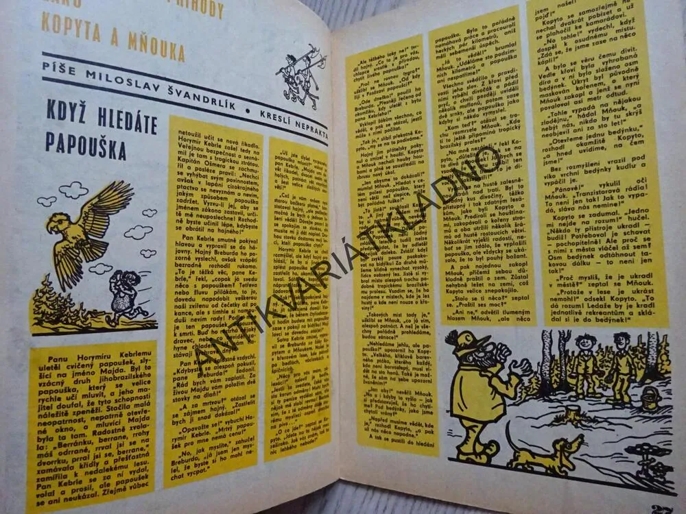 PIONÝR 3/1971, KOMIKS, NEPRAKTA, BURIAN