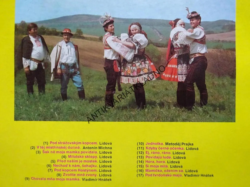 POD STRÁŽNOVSKÝM KOPCEM, MISTŘÍŇANKA, DECHOVKA, LIDOVÉ PÍSNĚ, LP