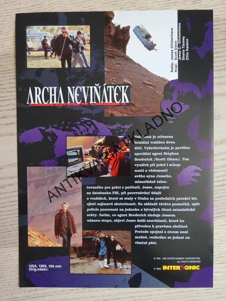 ARCHA NEVIŇÁTEK, SCOTT GLENN, FOTOSKA FILM USA, LOBBY