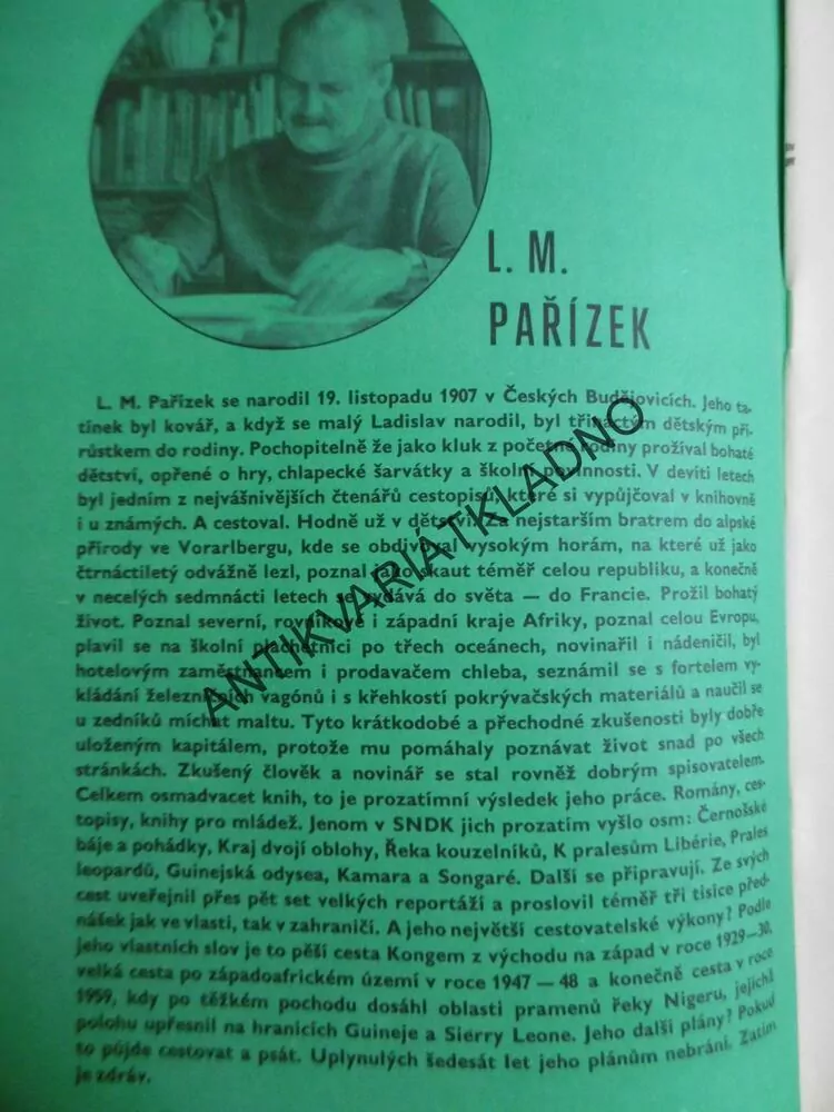 KRAJ DVOJÍ OBLOHY, LADISLAV M.PAŘÍZEK, VÁŠA