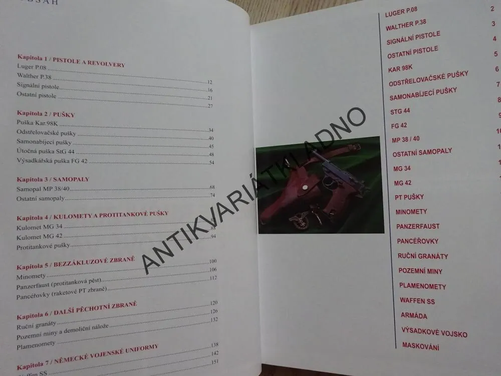 NĚMECKÉ RUČNÍ ZBRANĚ 2. SVĚTOVÉ VÁLKY, **an