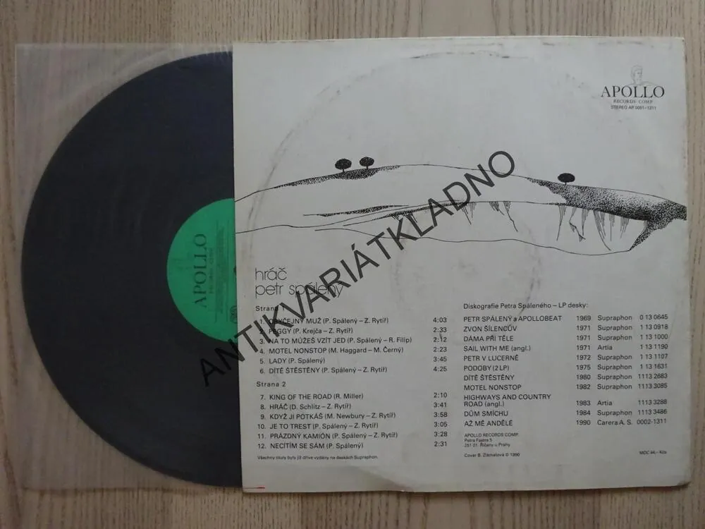 HRÁČ, PETR SPÁLENÝ, COUNTRY, LP