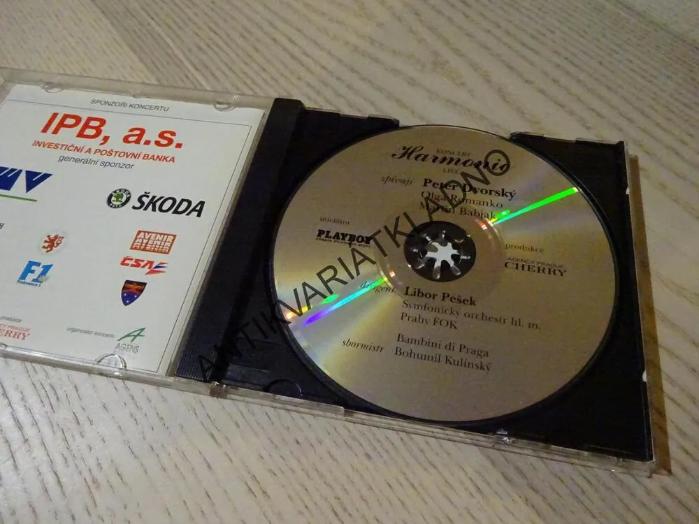 KONCERT HARMONIE LIVE, CD HUDBA