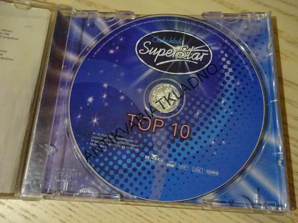 ČESKO HLEDÁ SUPERSTAR 2004, TOP 10, CD HUDBA