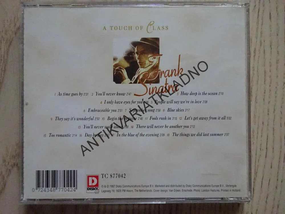 A TOUCH OF CLASS, FRANK SINATRA, CD HUDBA