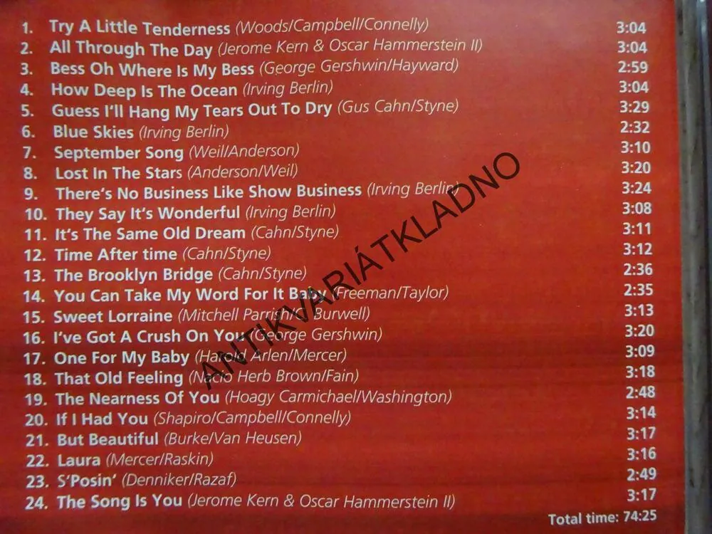 SWEET LORRAINE, FRANK SINATRA, CD HUDBA