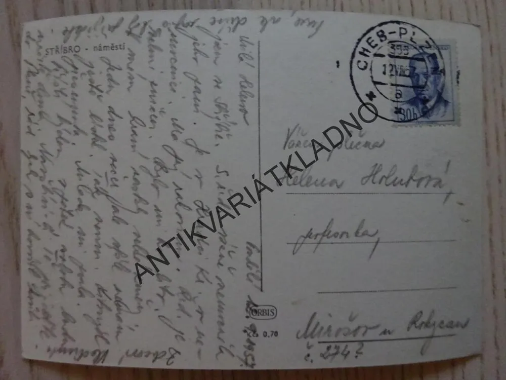 STŘÍBRO, NÁMĚSTÍ, 1957, OKRES TACHOV