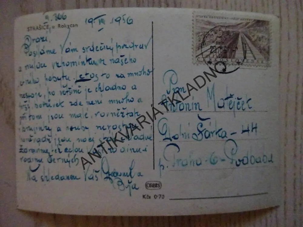 STRAŠICE U ROKYCAN, 1951, OKRES ROKYCANY