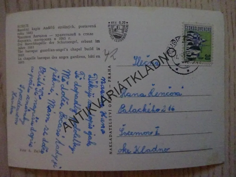 SUŠICE, BAROKNÍ KAPLE ANDĚLŮ STRÁŽNÝCH, OKRES KLATOVY