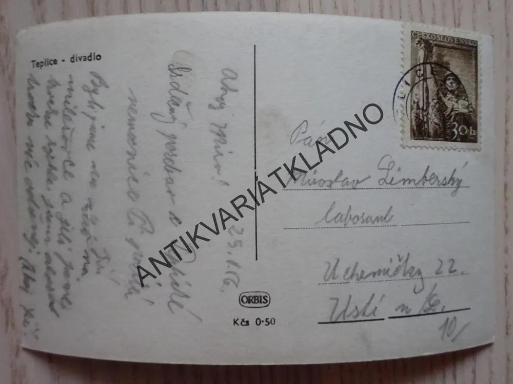 TEPLICE, DIVADLO, 1956