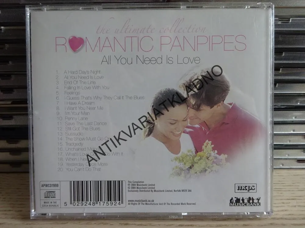 ROMANTIC PANPIPES, ALL YOU NEED IS LOVE, CD HUDBA