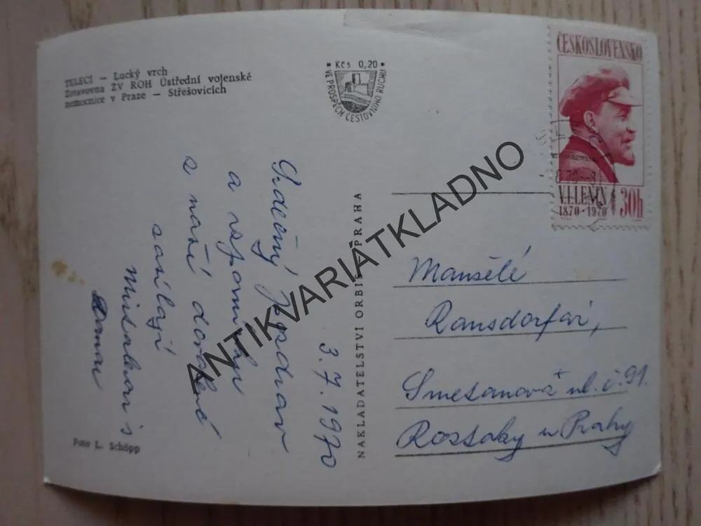 TELECÍ, LUCKÝ VRCH, 1970, OKRES SVITAVY