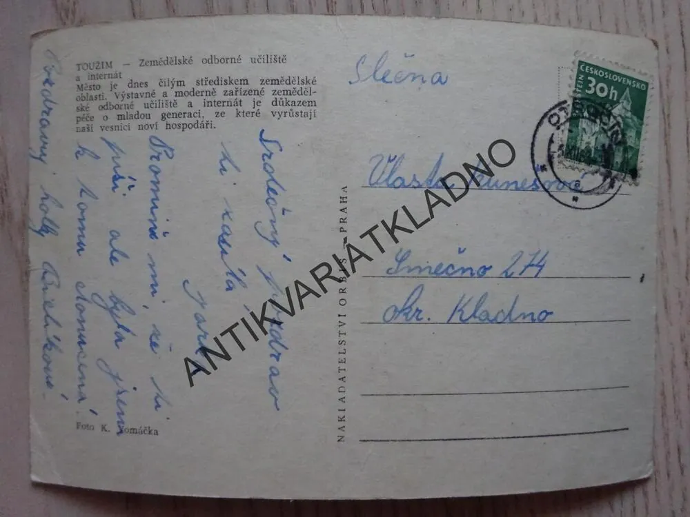 TOUŽIM, OKRES KARLOVY VARY, 1963