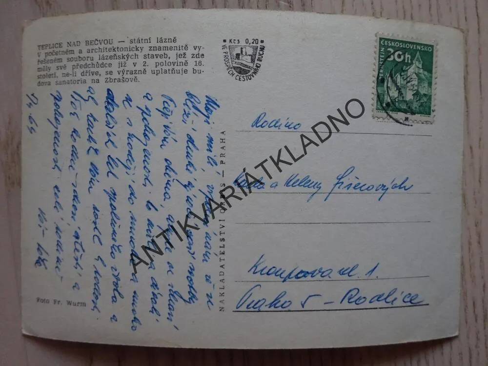 TEPLICE NAD BEČVOU, LÁZNĚ, 1964, OKRES PŘEROV