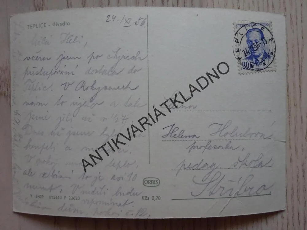 TEPLICE, 1956, DIVADLO