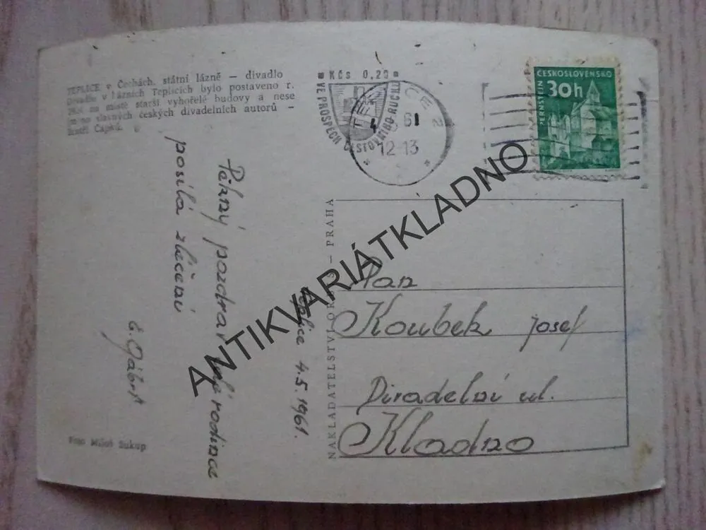 TEPLICE, DIVADLO, 1961