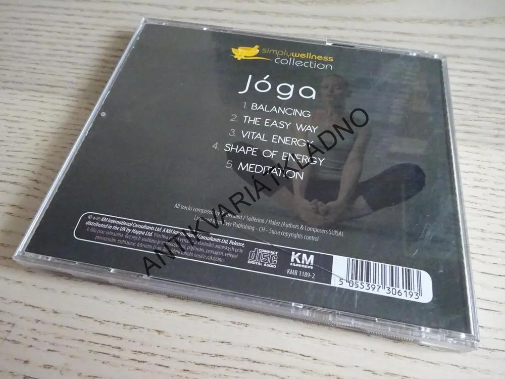 JÓGA, MEDITAČNÍ HUDBA PRO ROVNOVÁHU TĚLA A DUŠE, CD HUDBA