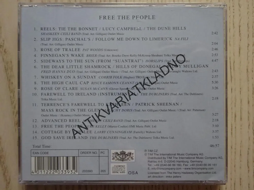 FREE THE PEOPLE, CD HUDBA