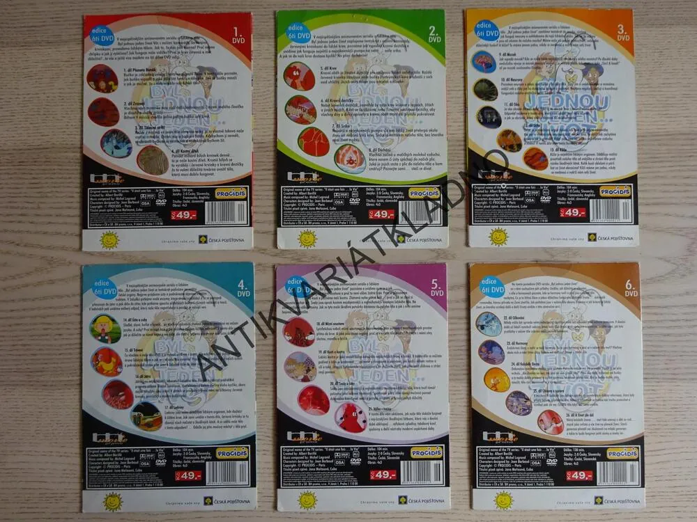 BYL JEDNOU JEDEN ŽIVOT, 1-6, 6X DVD FILM