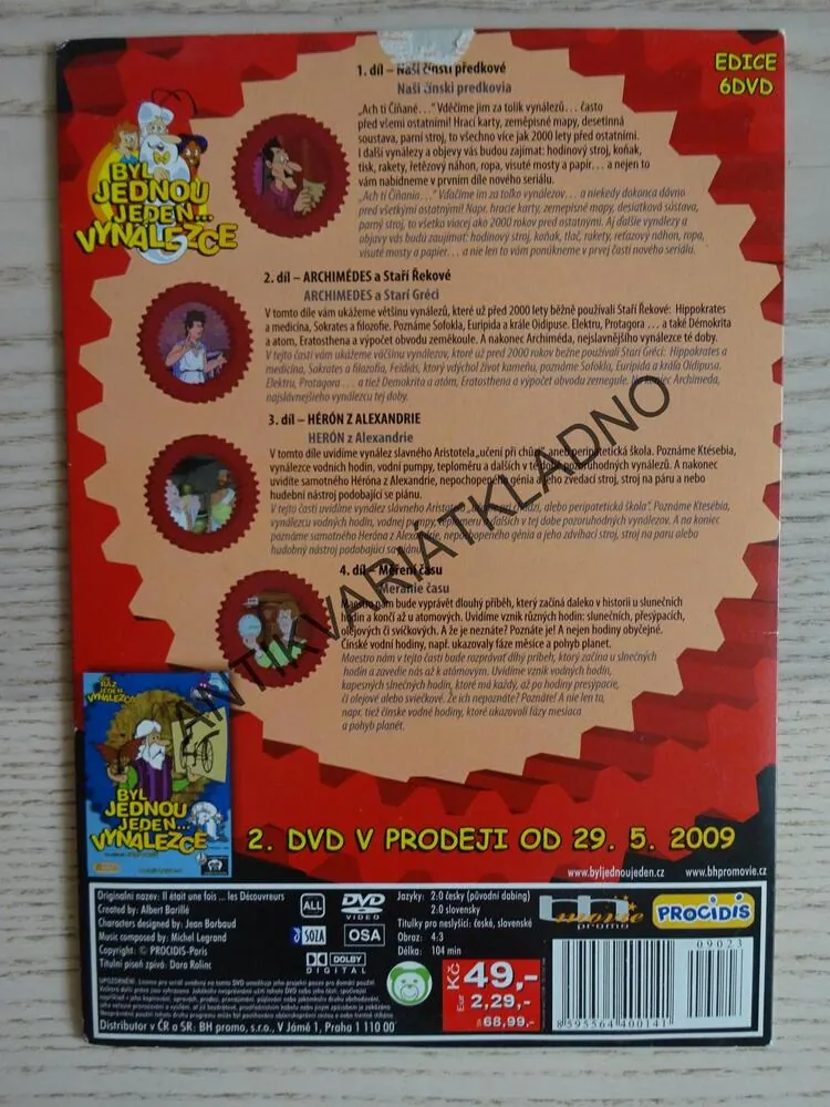 BYL JEDNOU JEDEN VYNÁLEZCE 1, DVD FILM