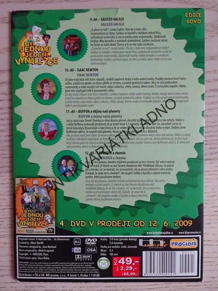 BYL JEDNOU JEDEN VYNÁLEZCE 3, DVD FILM