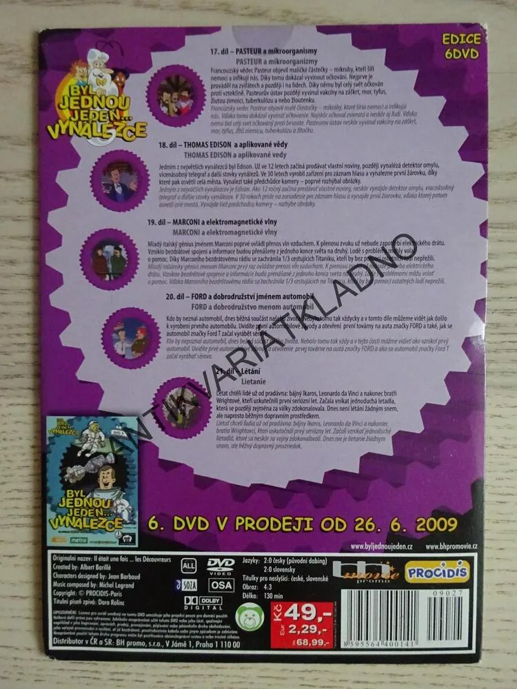 BYL JEDNOU JEDEN VYNÁLEZCE 5, DVD FILM