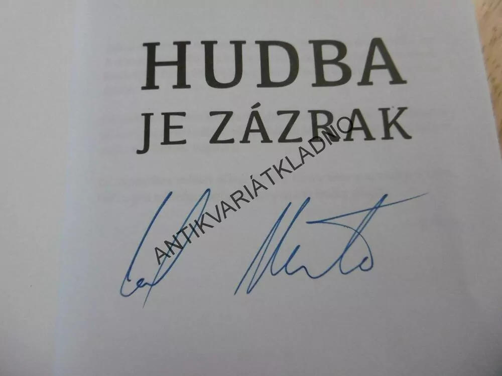 HUDBA JE ZÁZRAK, ZDENĚK MERTA- AUTOGRAM